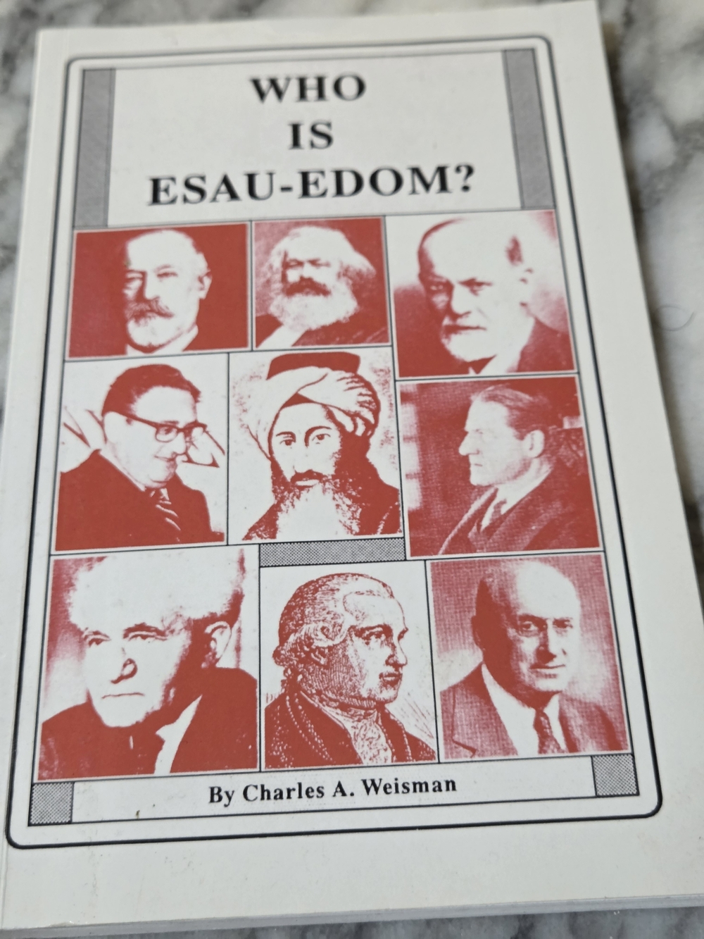 Who Is Esau-Edom? Religion History— White and Red Decorative Coffee Table Book